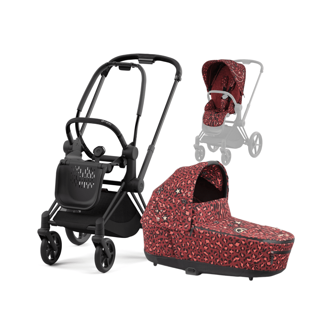 CYBEX Kombikinderwagen Fashion - Matt Black - Rockstar - CYBEX Kombikinderwagen Fashion Matt Black Rockstar bei babybrands.de kaufen ✓ sicher, einfach & bequem online bestellen ✓